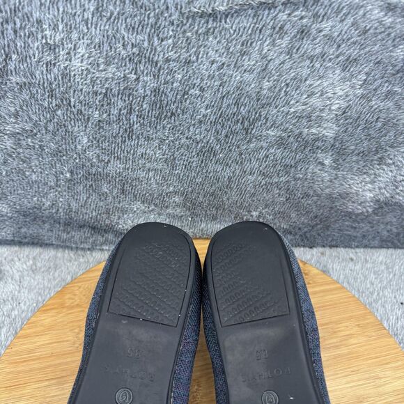 Rothy's Shoes Womens Size 8.5 Black Pointed Toe Flats Knit Washable Eco Friendly - Picture 7 of 10